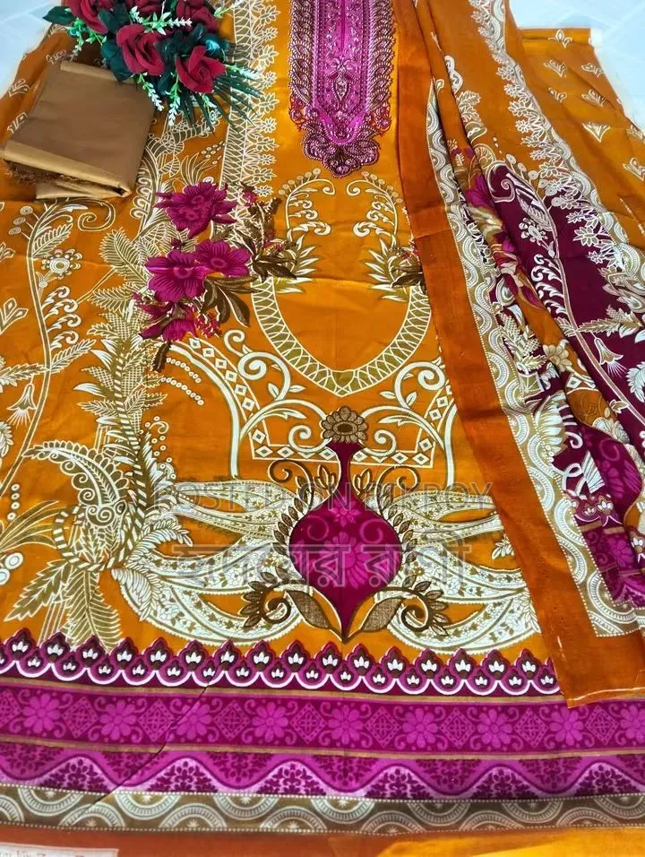 সুতির থ্রি-পিস