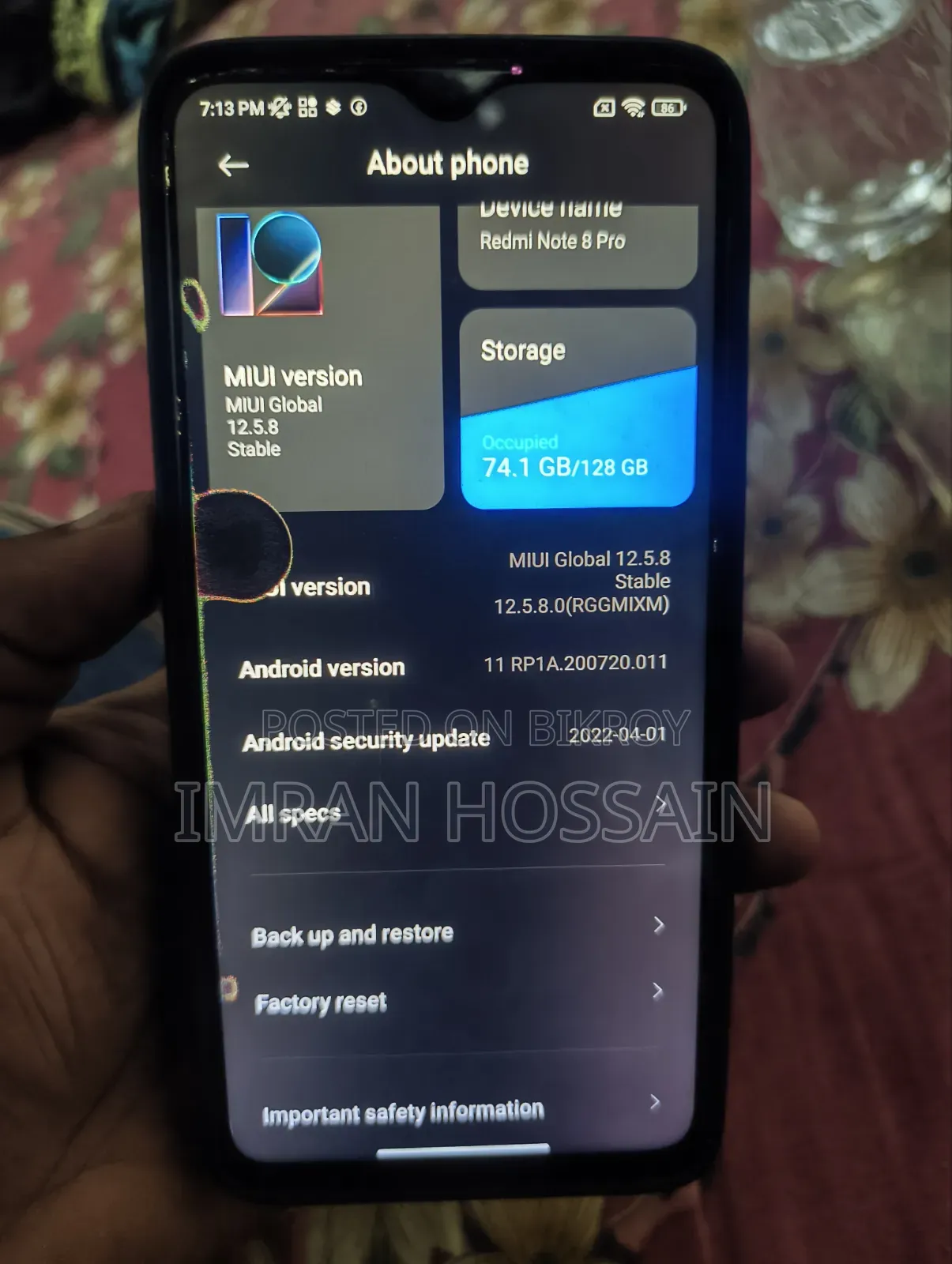 Xiaomi Redmi Note 8 Pro 128 GB Blue
