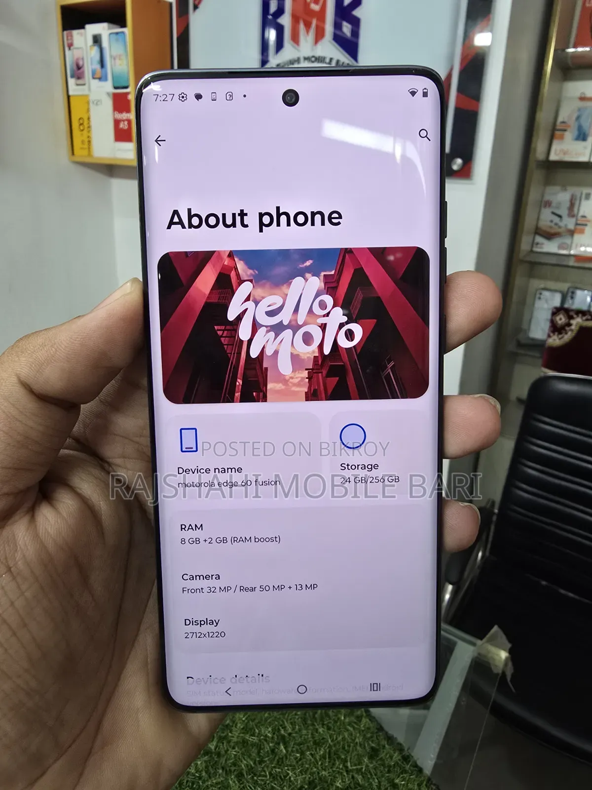 Motorola Edge 60 Fusion 256 GB Gray