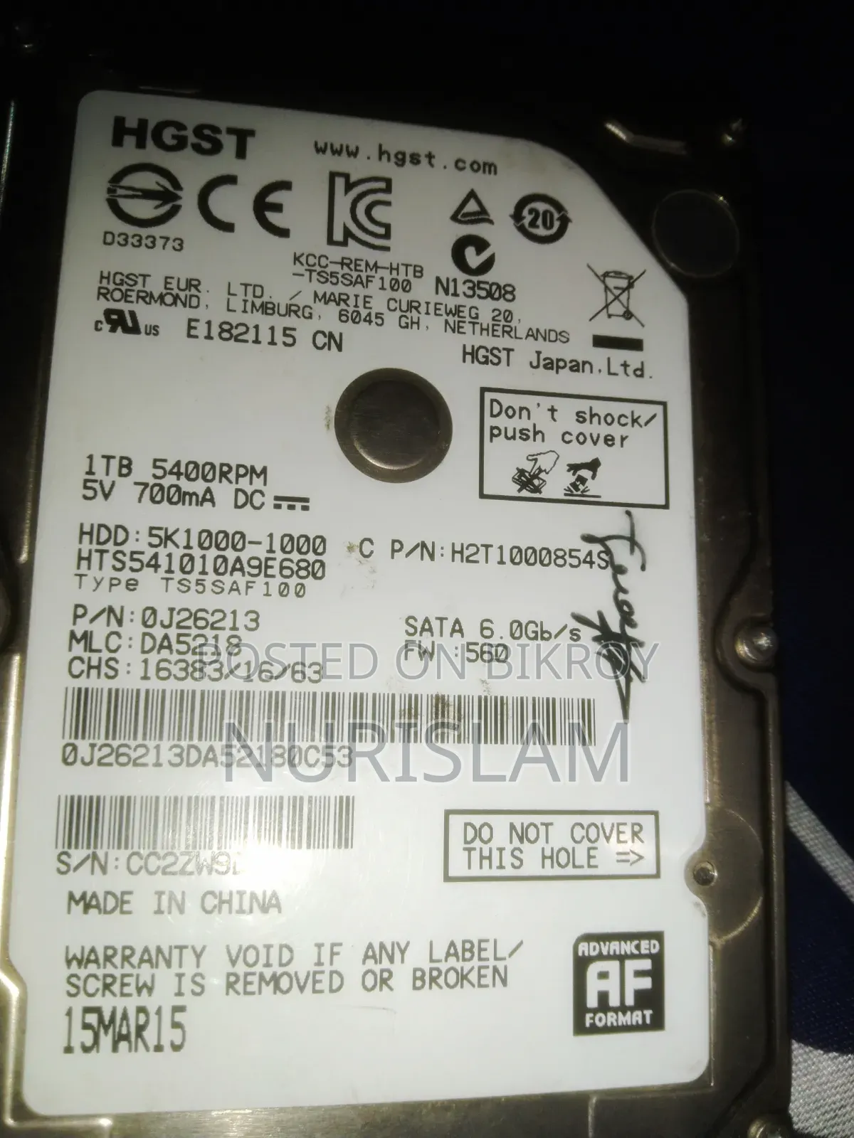 HDD 1TB Hard Disk Drive