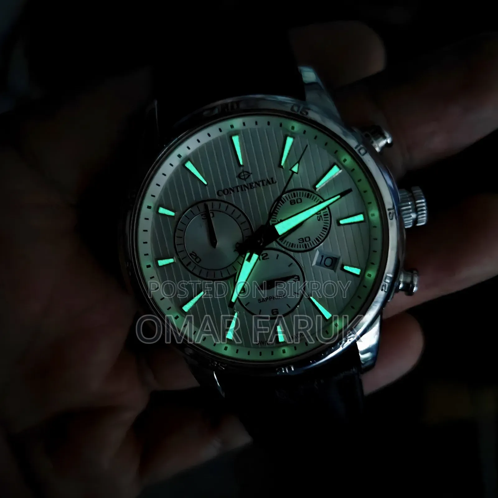 CONTINENTAL SWISS MADE Chronograph Quartz Watch | Sapphire