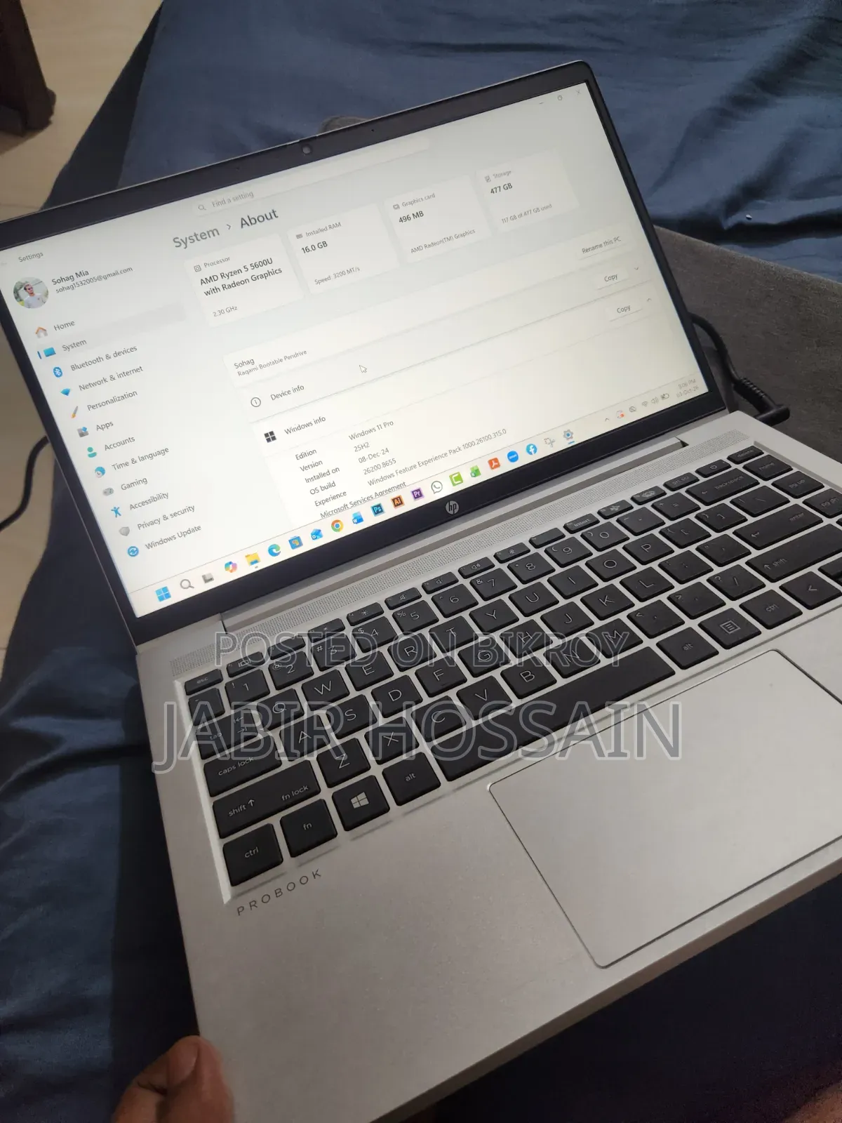 Laptop HP Probook 11 EE G1 16GB AMD Ryzen 5 HDD 500GB