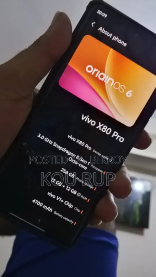Vivo X80 Pro 256 GB Black