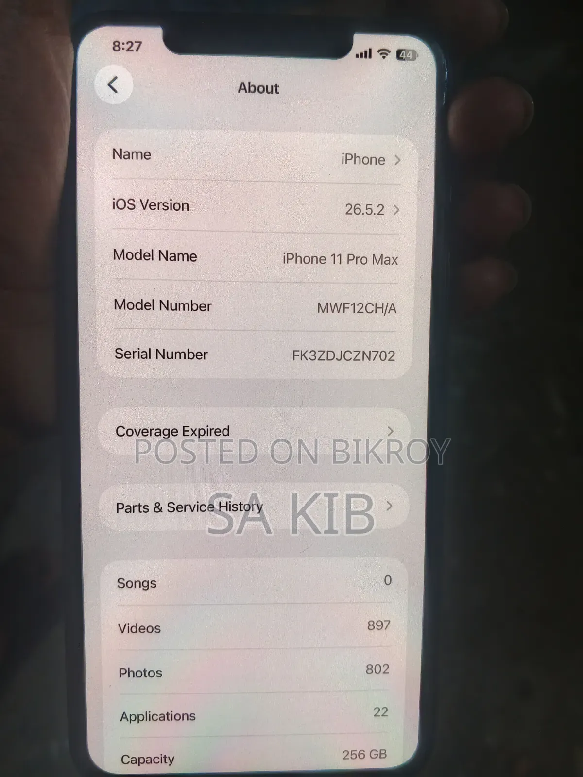 Apple iPhone 11 Pro Max 256 GB Gold