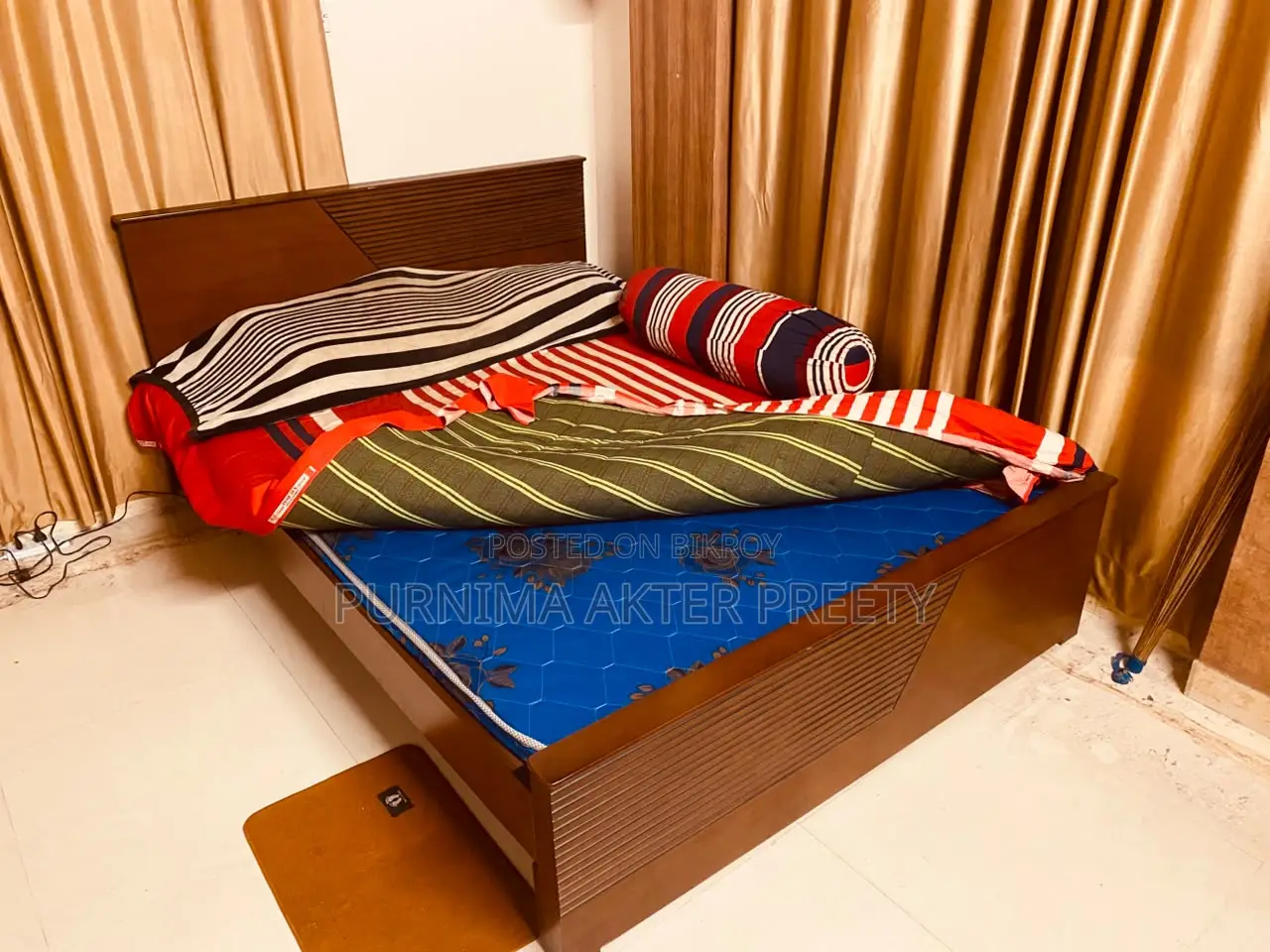 A premium quality bed will be sold