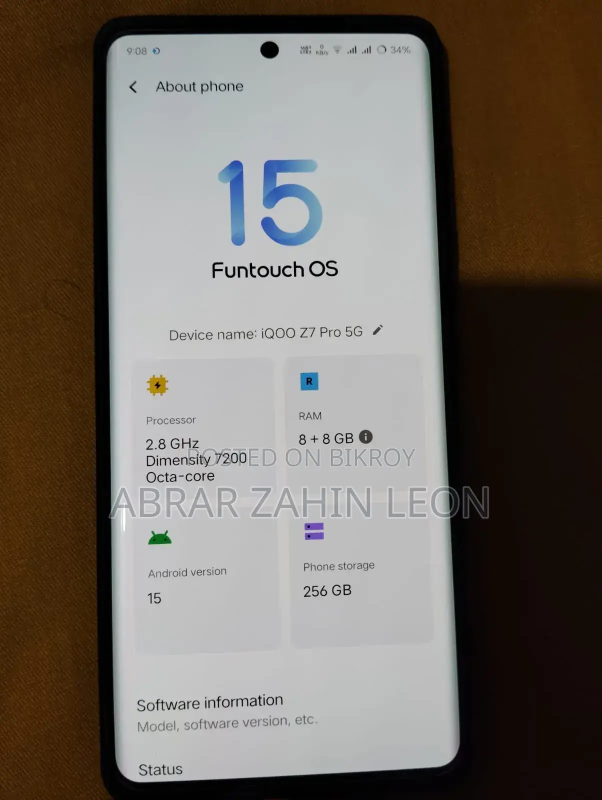 Vivo iQOO Z7 Pro 256 GB Blue