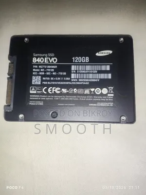 Samsung 840 EVO 120GB Solid State Drive (SSD).