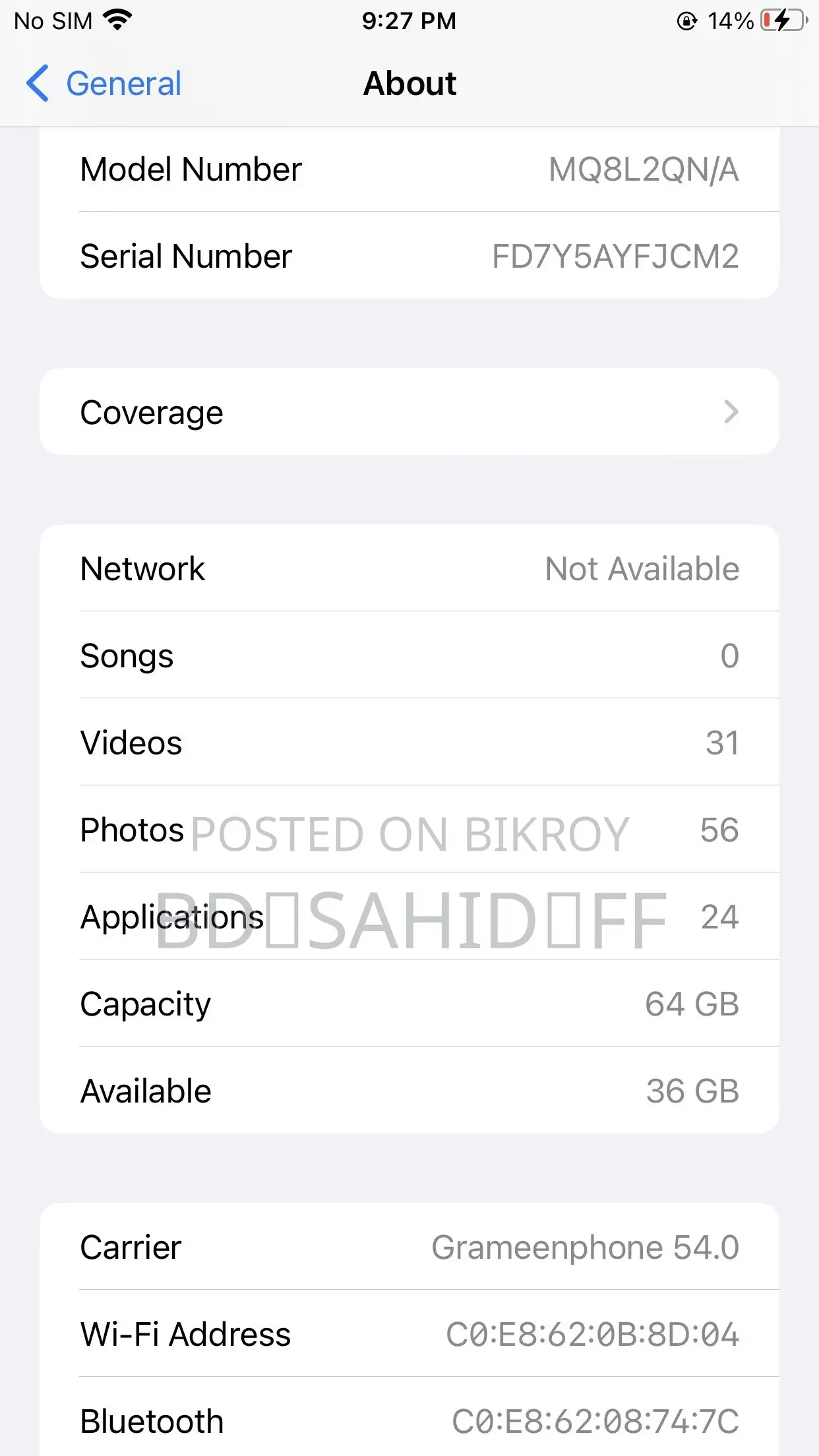Apple iPhone 8 Plus 64 GB Black