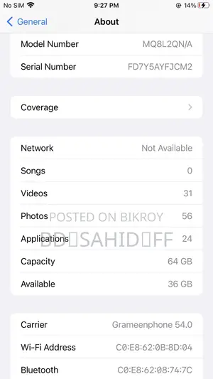 Apple iPhone 8 Plus 64 GB Black