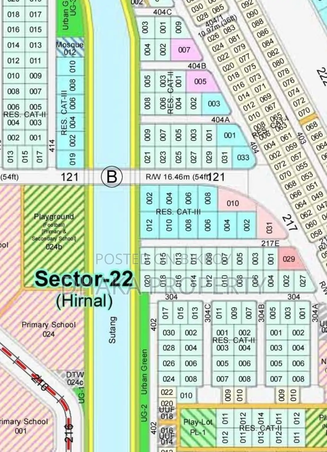 5 Katha beside lake, south-facing, Sector-22