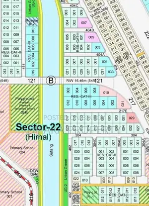 5 Katha beside lake, south-facing, Sector-22