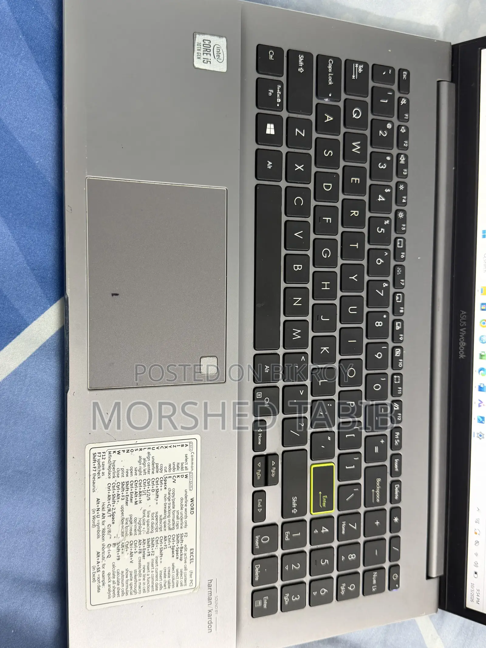 Laptop Asus Vivobook 15 8GB Intel Core i5 SSD 500GB
