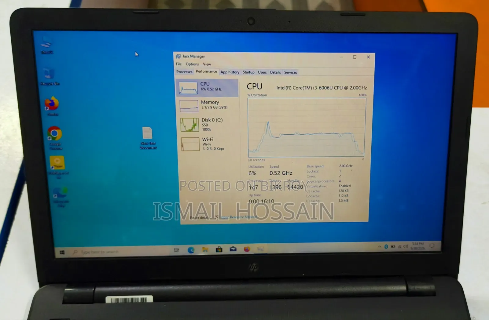 HP 14-ep0063 8GB Intel Core i3 SSD 128GB Laptop