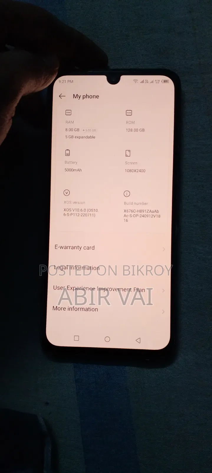 Infinix Note 12 (2023) 128 GB Blue