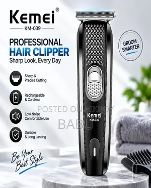 Kemei KM-039 প্রফেশনাল হেয়ার ক্লিপার | চুল ও দাড়ি ছাঁটার যন্ত্র
