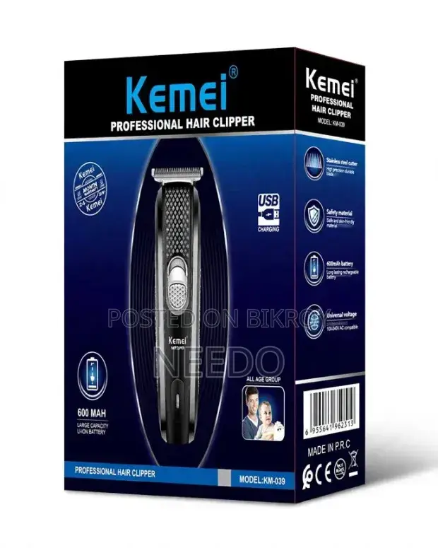 Kemei KM-039 Professional Hair Clipper | Hair & Beard Trimmer