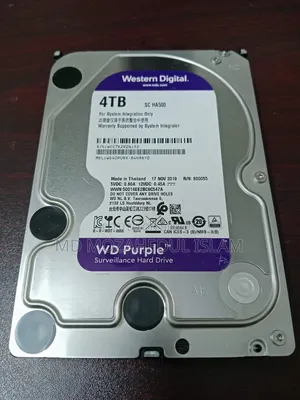WD Purple 4TB Surveillance HDD | WD40PURX | Used