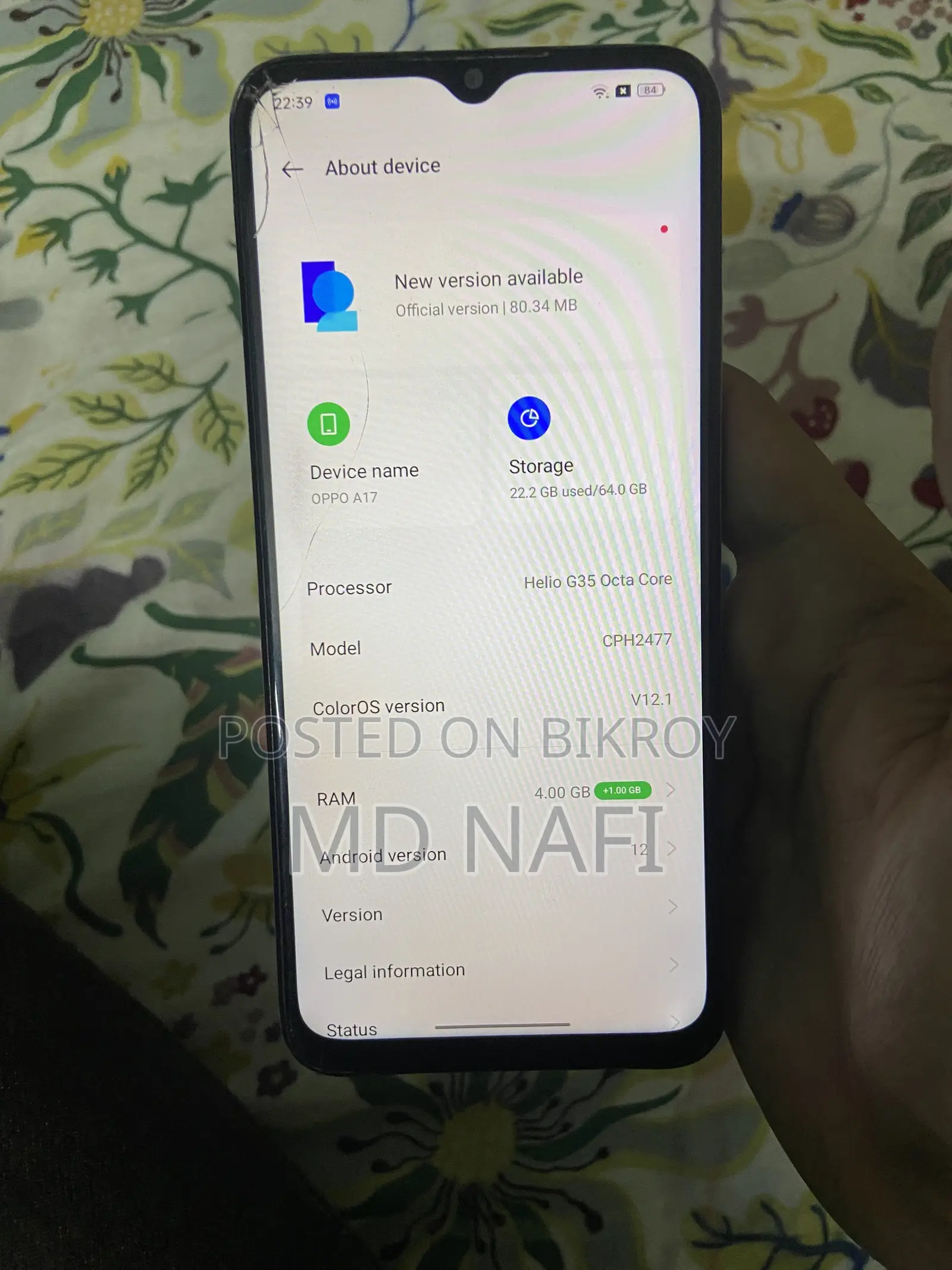 Oppo A17 64 GB Purple