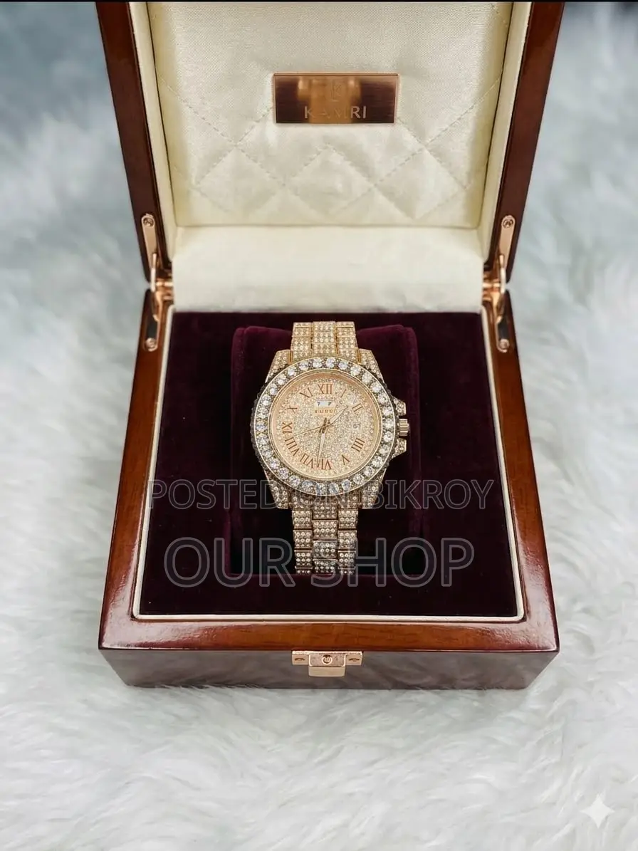 KAMRI Royal Gold Diamond Classic Watch