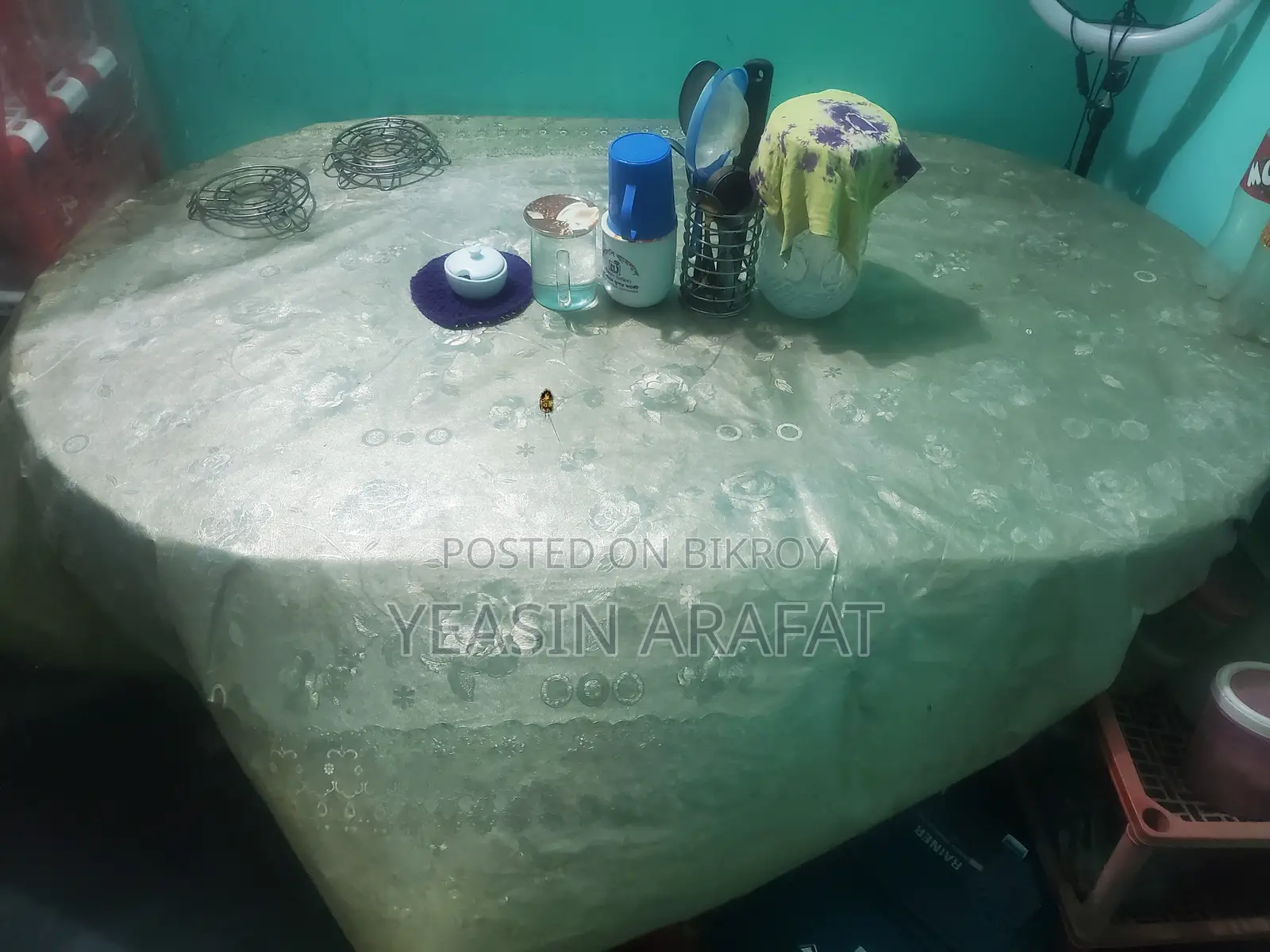 সেগুন কাঠের ডাইনিং টেবিল