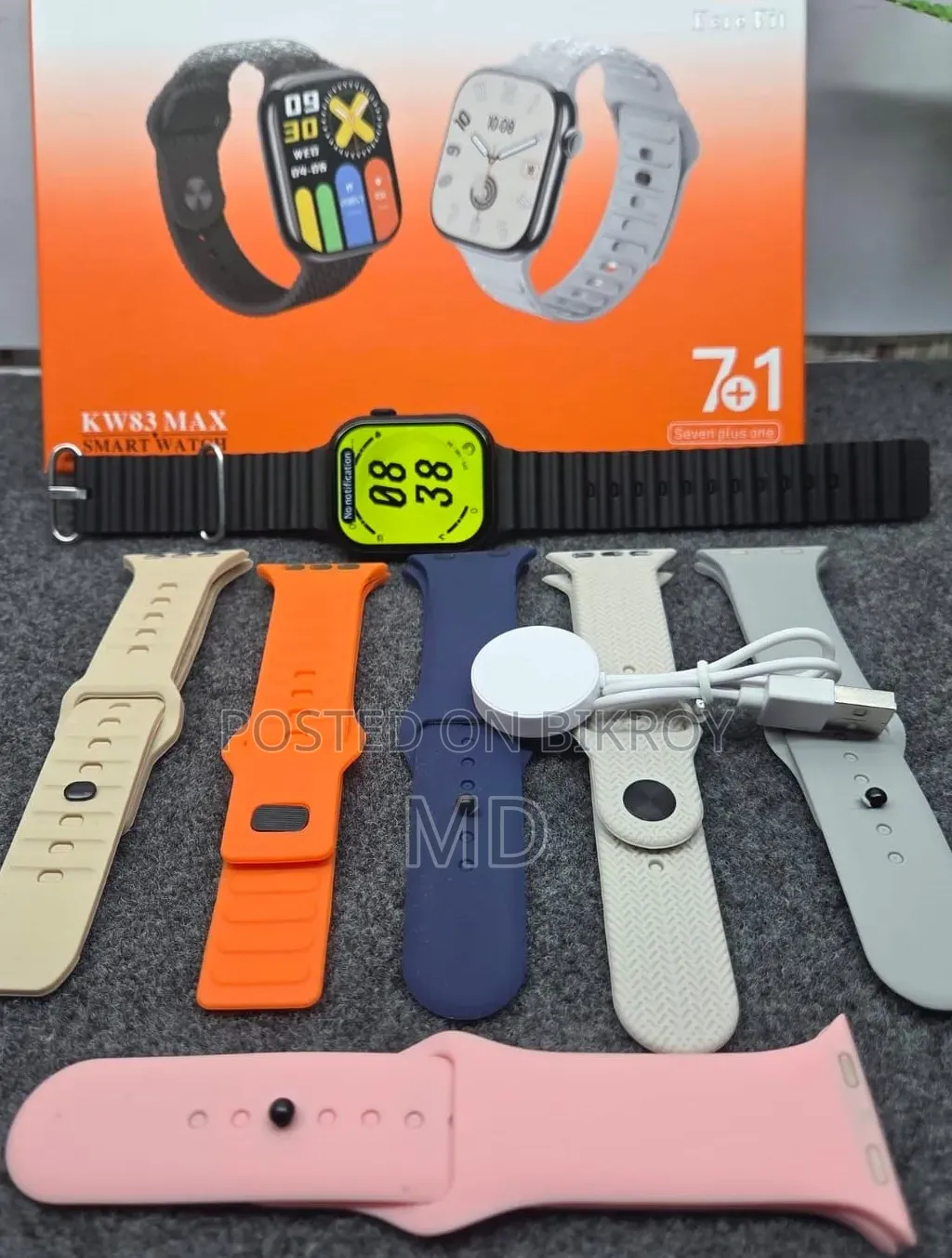 Keqiwear Kw83 Max Smart Watch 7+1 Strap Edition