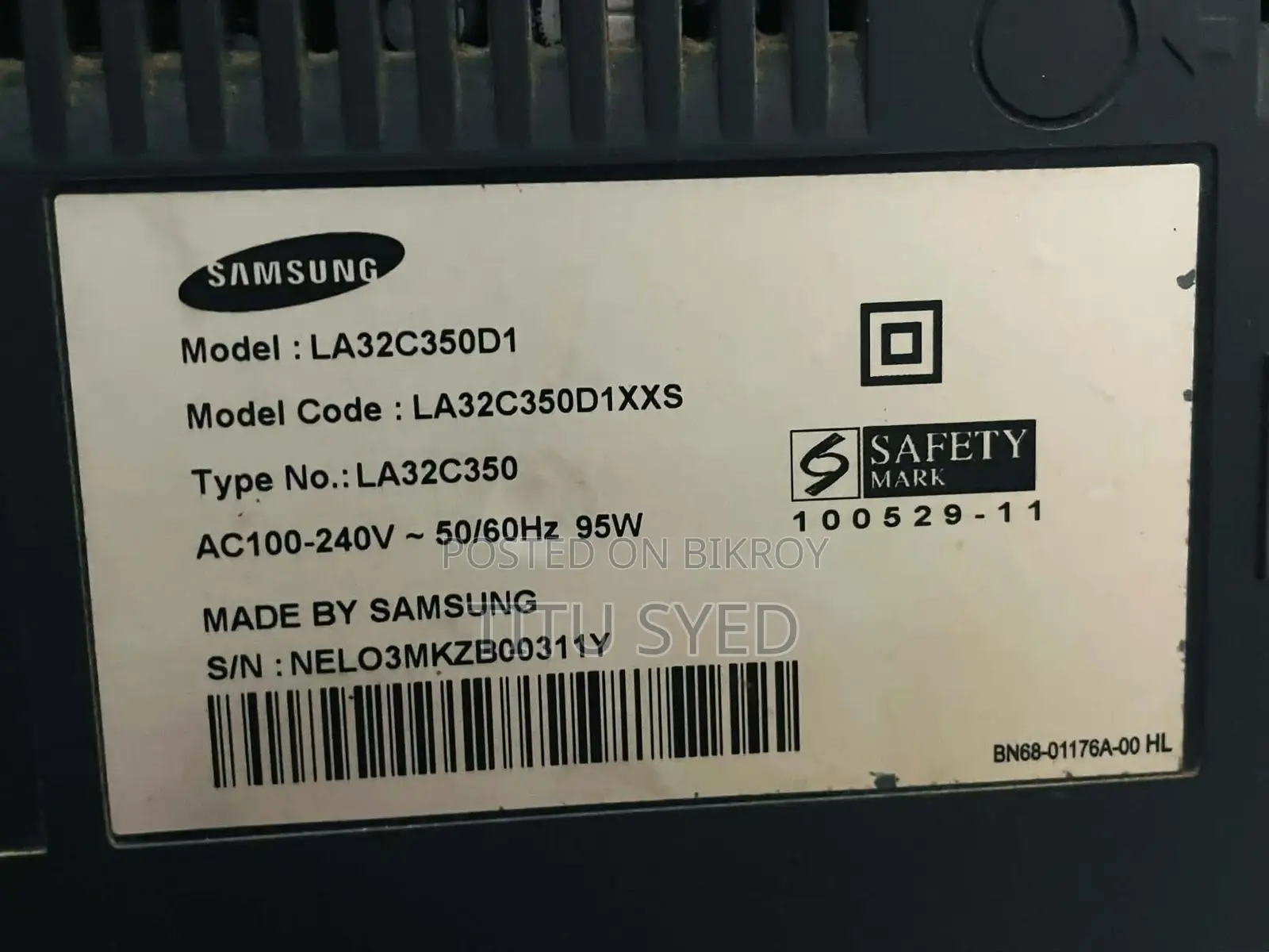 Samsung TV La32c350d1