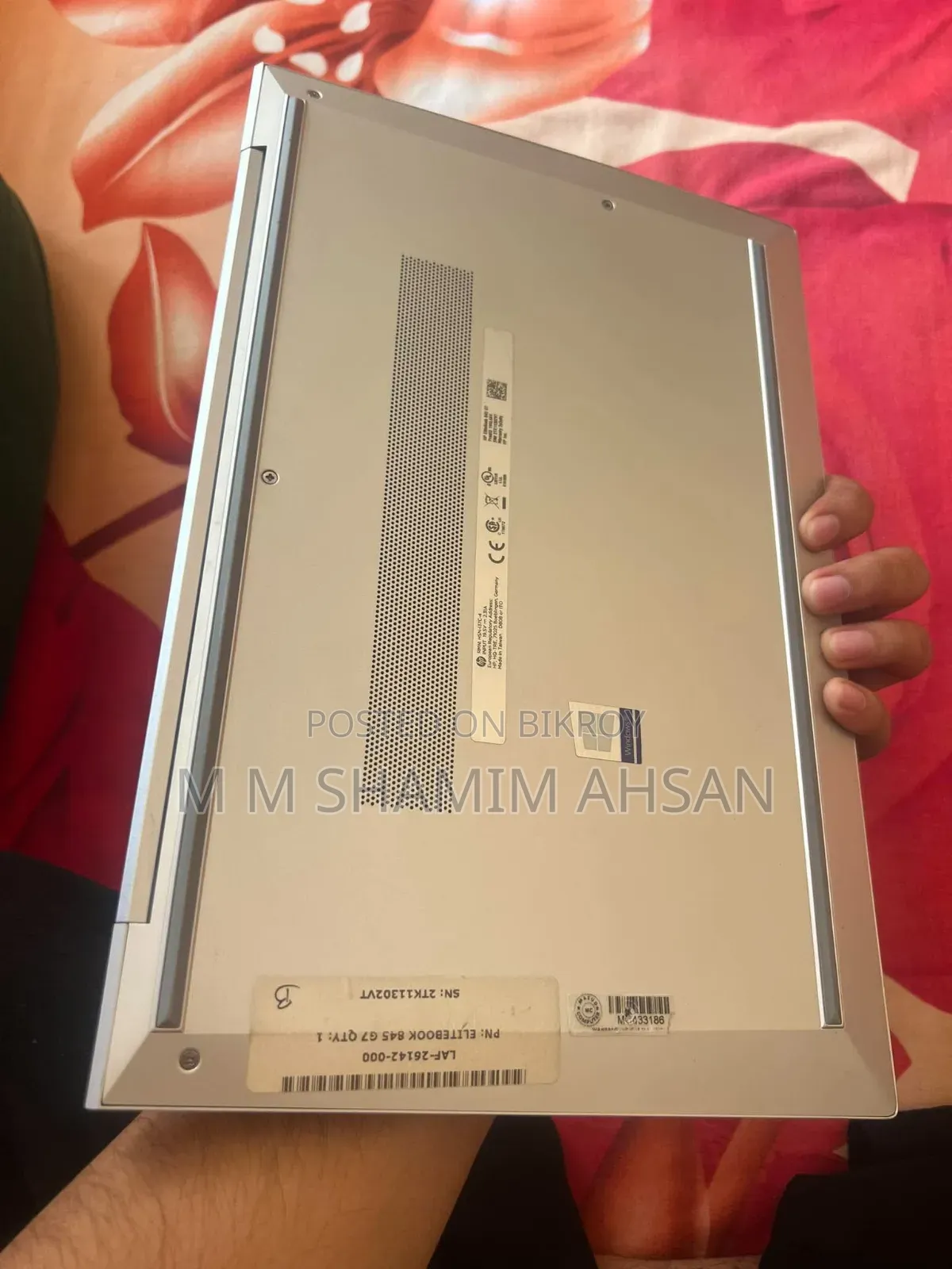 ল্যাপটপ এইচপি এলিটবুক ৮৪০ জি৩ ৮জিবি ইন্টেল কোর আই৭ এসএসডি ৫০০জিবি