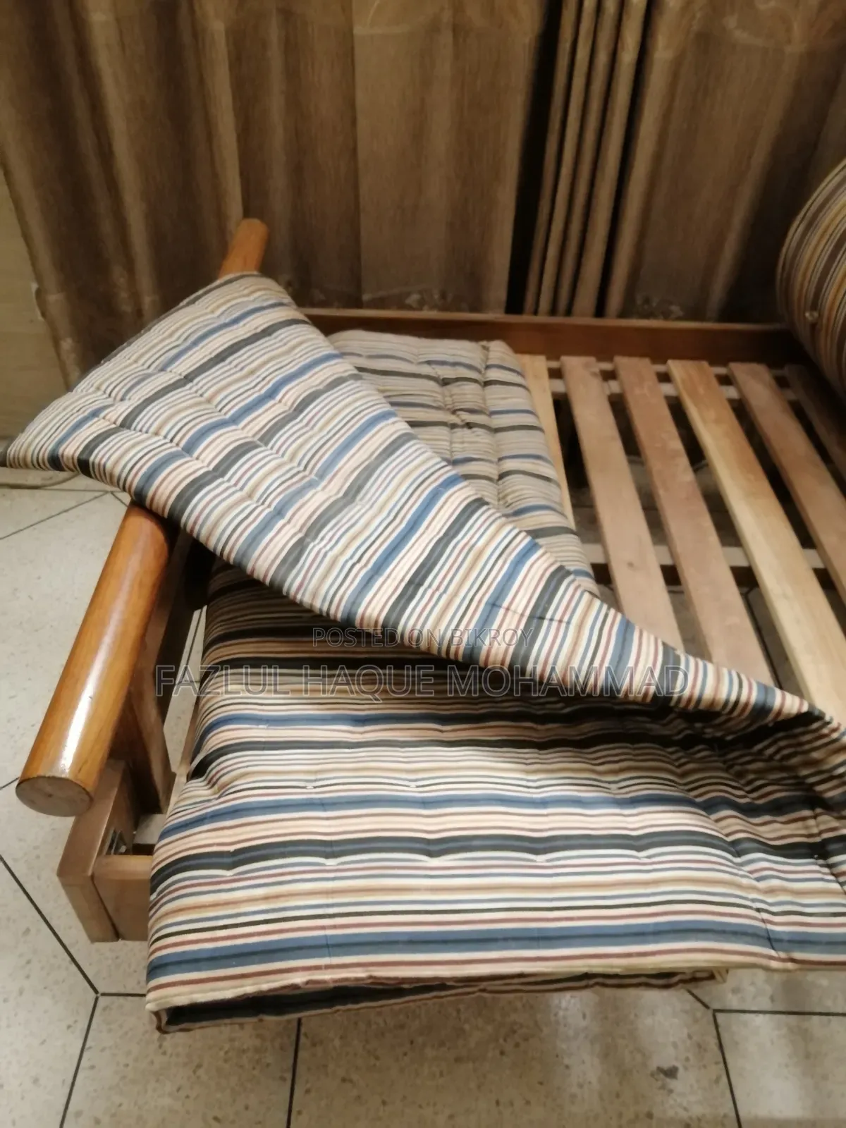 Top to Bottom Teak Wood Single Bed
