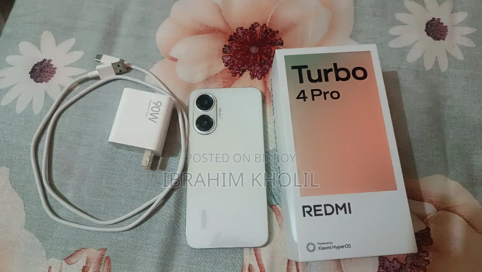 শাওমি রেডমি টার্বো ৪ প্রো ২৫৬ জিবি হোয়াইট