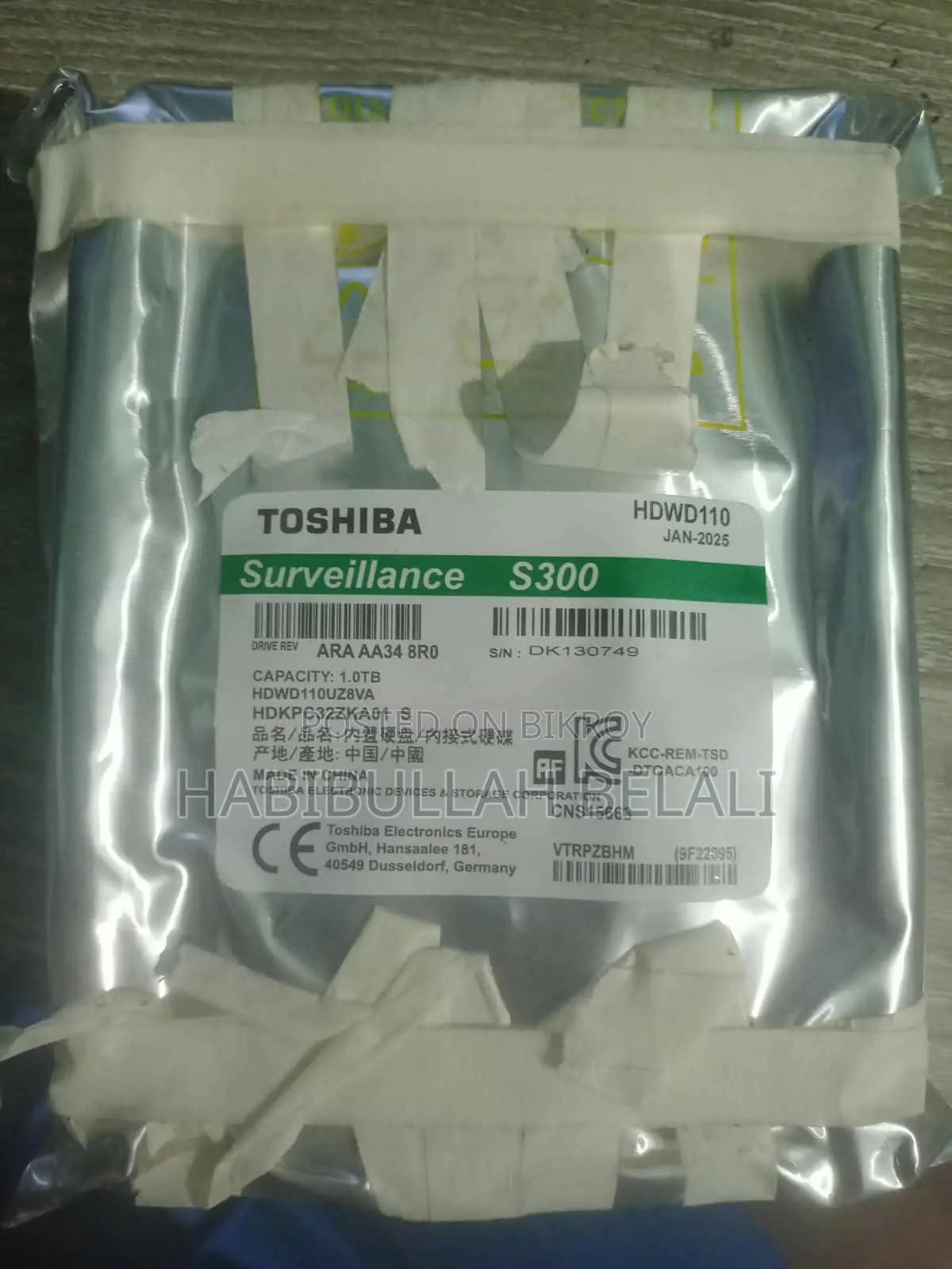 1TB TOSHIBA Hard Disk