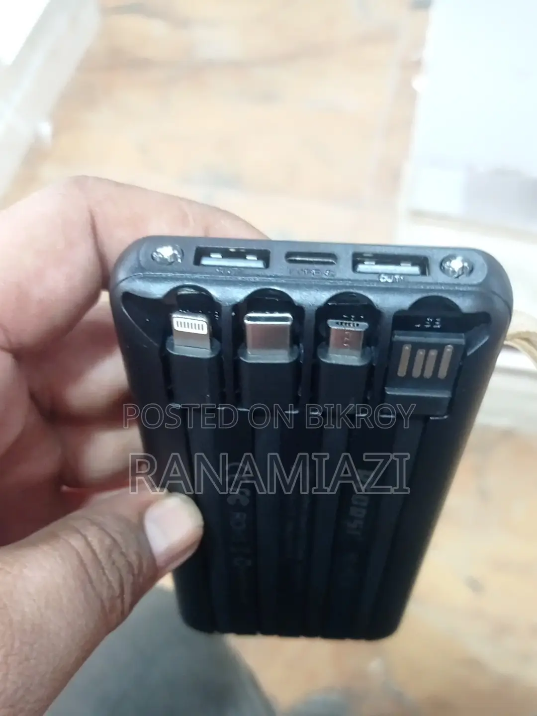 RECRSI RE-PB030 Solar Energy Power Bank 10000 mAh - Black