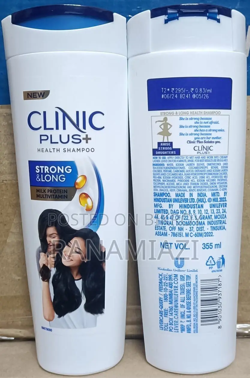 Clinic Plus (Made in India) Strong and Long Milk Protein Shampoo 355Ml