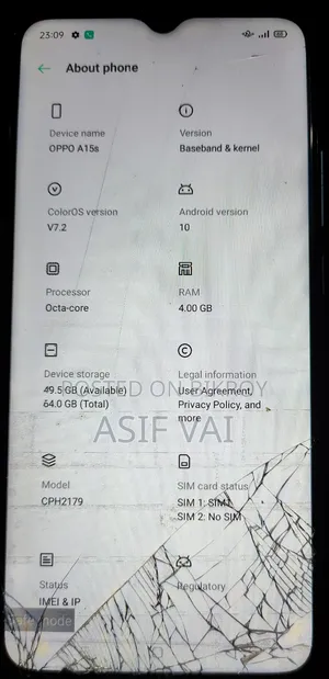 Oppo A15s 64 GB Blue