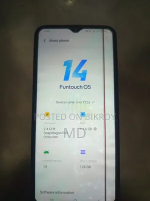 Vivo Y22s 128 GB Black