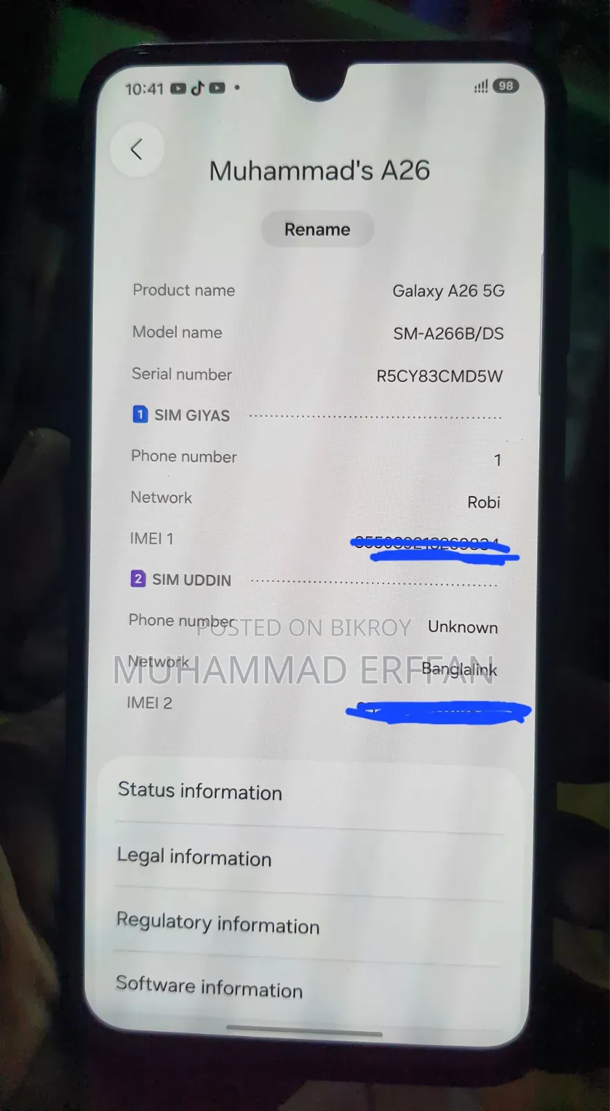 Samsung Galaxy A26 128 GB Black