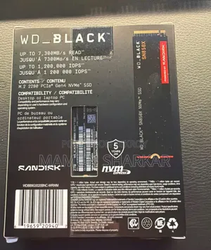 WD BLACK NVMe 2TB SSD Warranty 5 Years