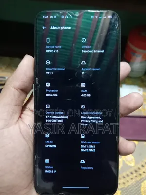 Oppo A16 64 GB Silver