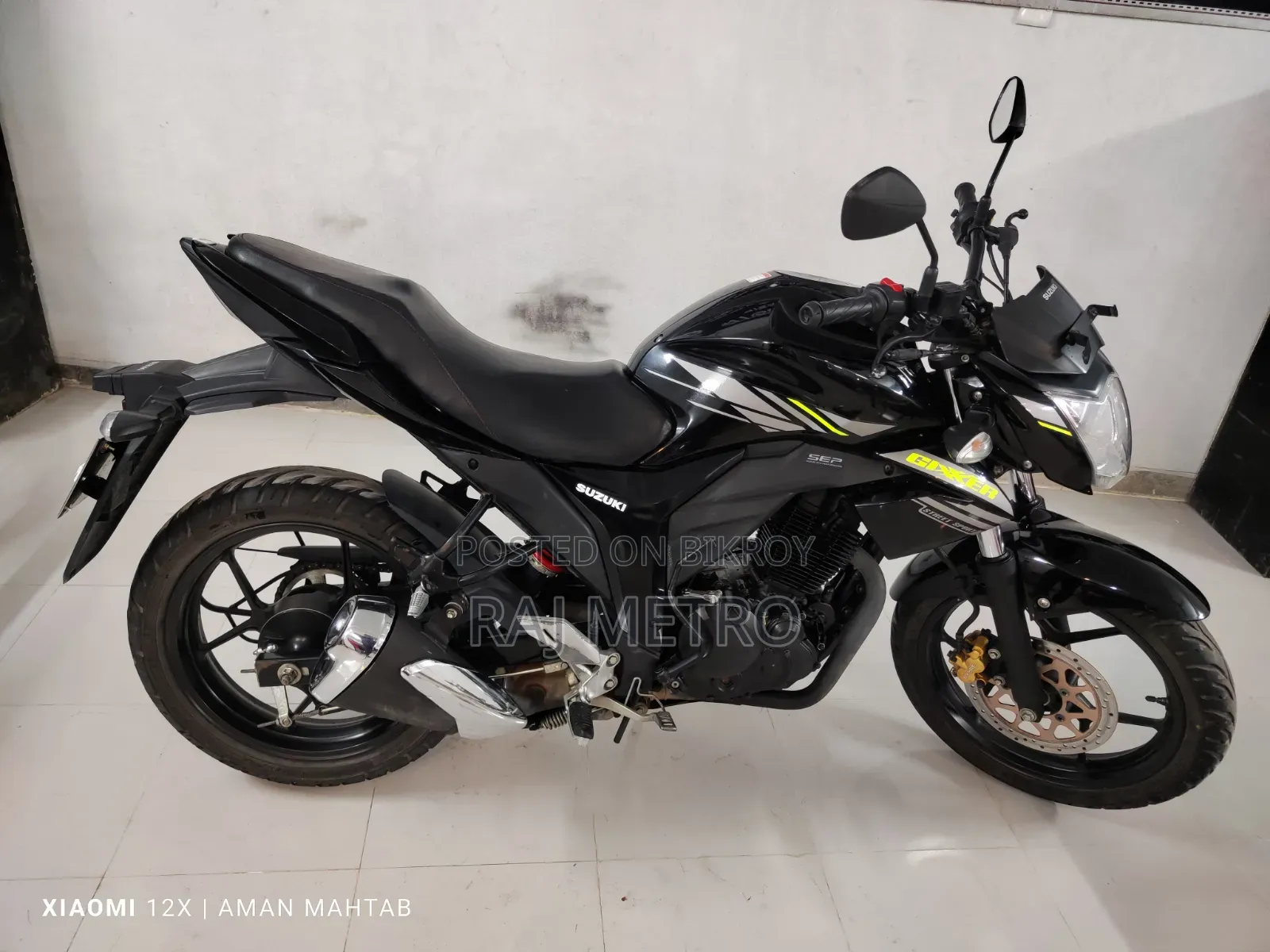 Suzuki Gixxer 2024 Black