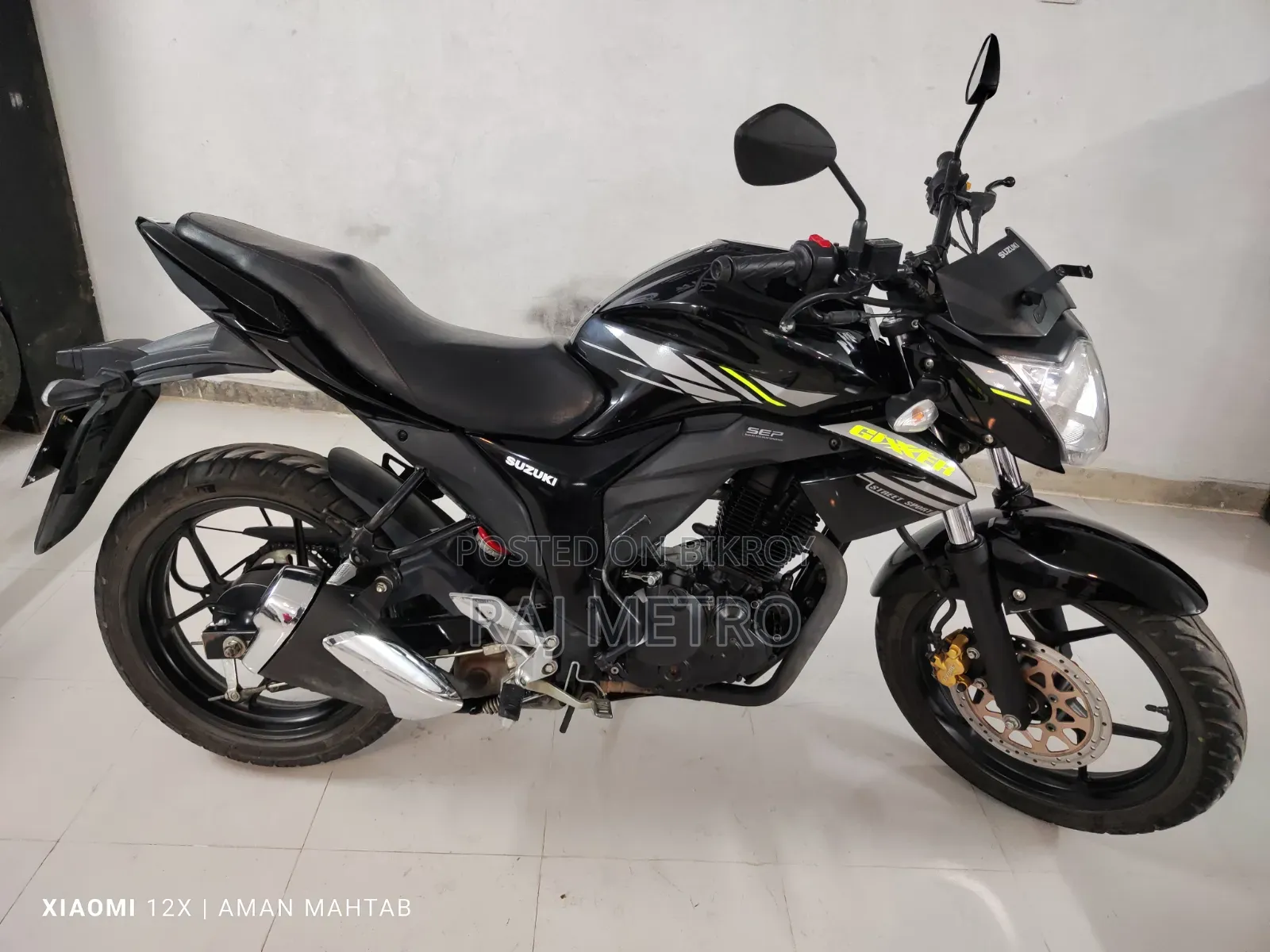Suzuki Gixxer 2024 Black