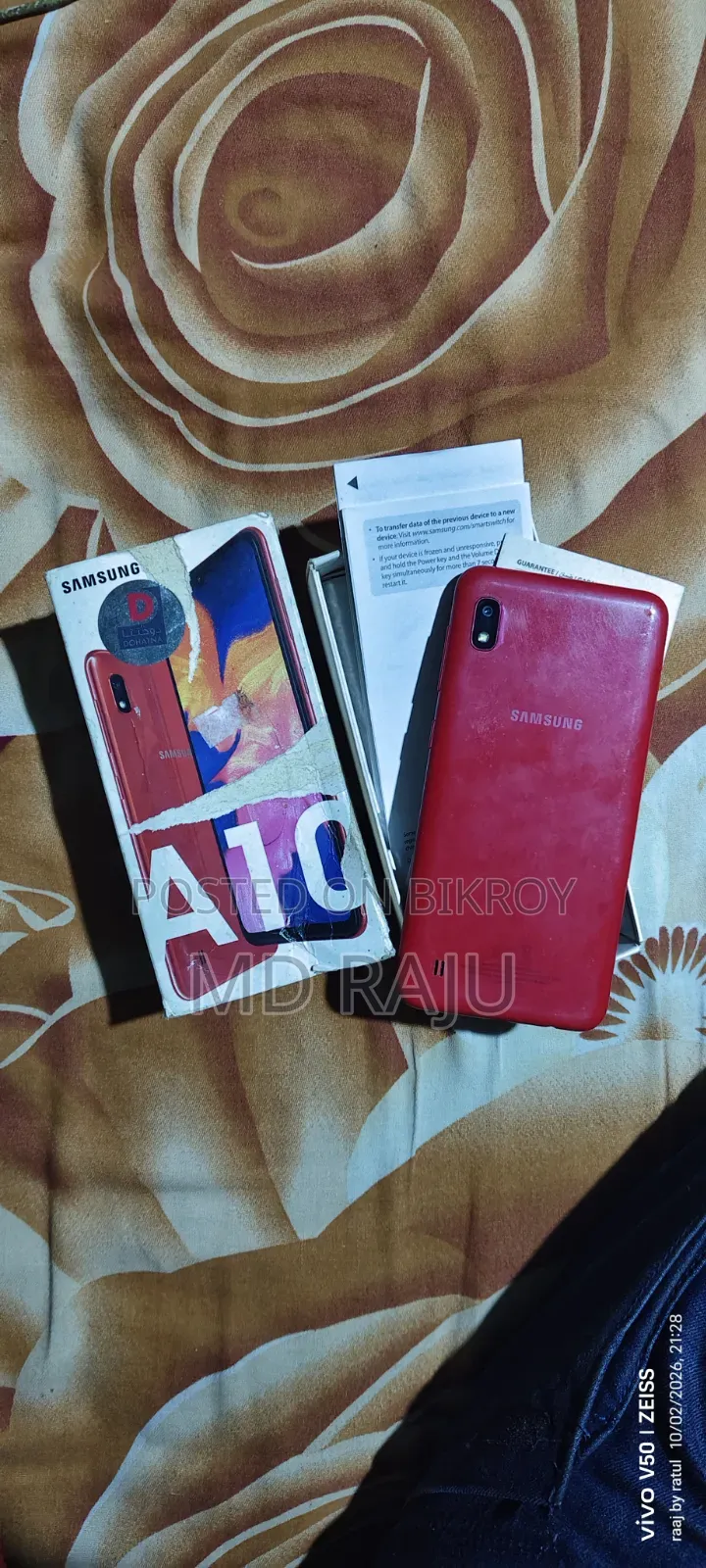Samsung A10 32 GB Red