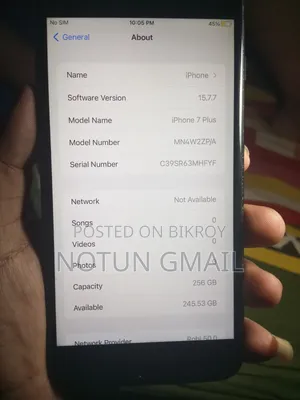 Apple iPhone 7 Plus 256 GB Black