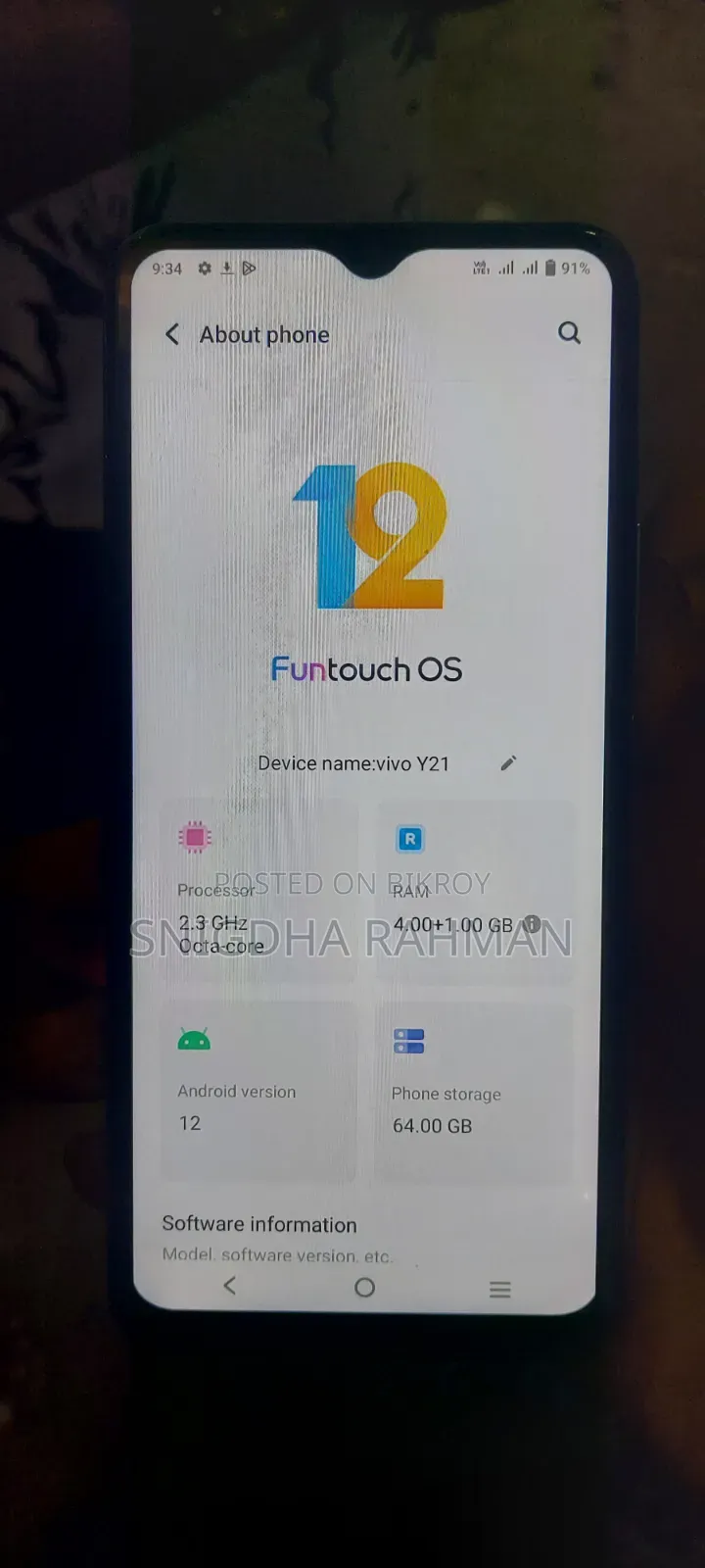 Vivo Y21 64 GB Silver