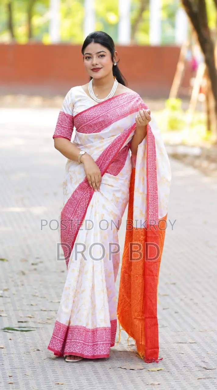 Kashmiri Katan Saree With Blouse Piece