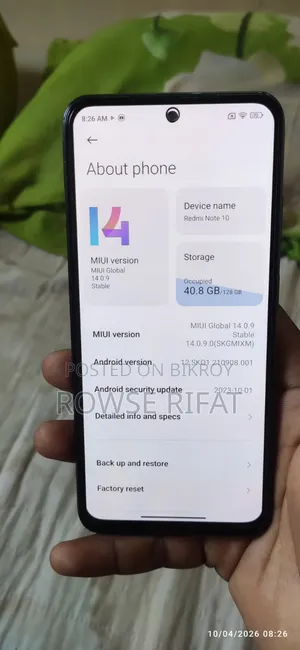 Xiaomi Redmi Note 10 128 GB Graphite