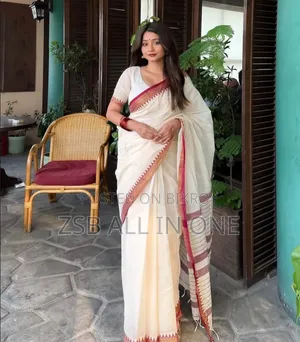 আফসান প্রিন্ট শাড়ি ব্লাউজ পিসসহ