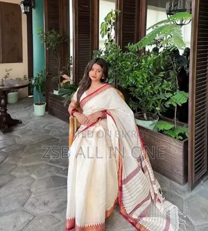 আফসান প্রিন্ট শাড়ি ব্লাউজ পিসসহ