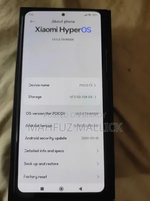 Xiaomi Poco F3 128 GB Blue