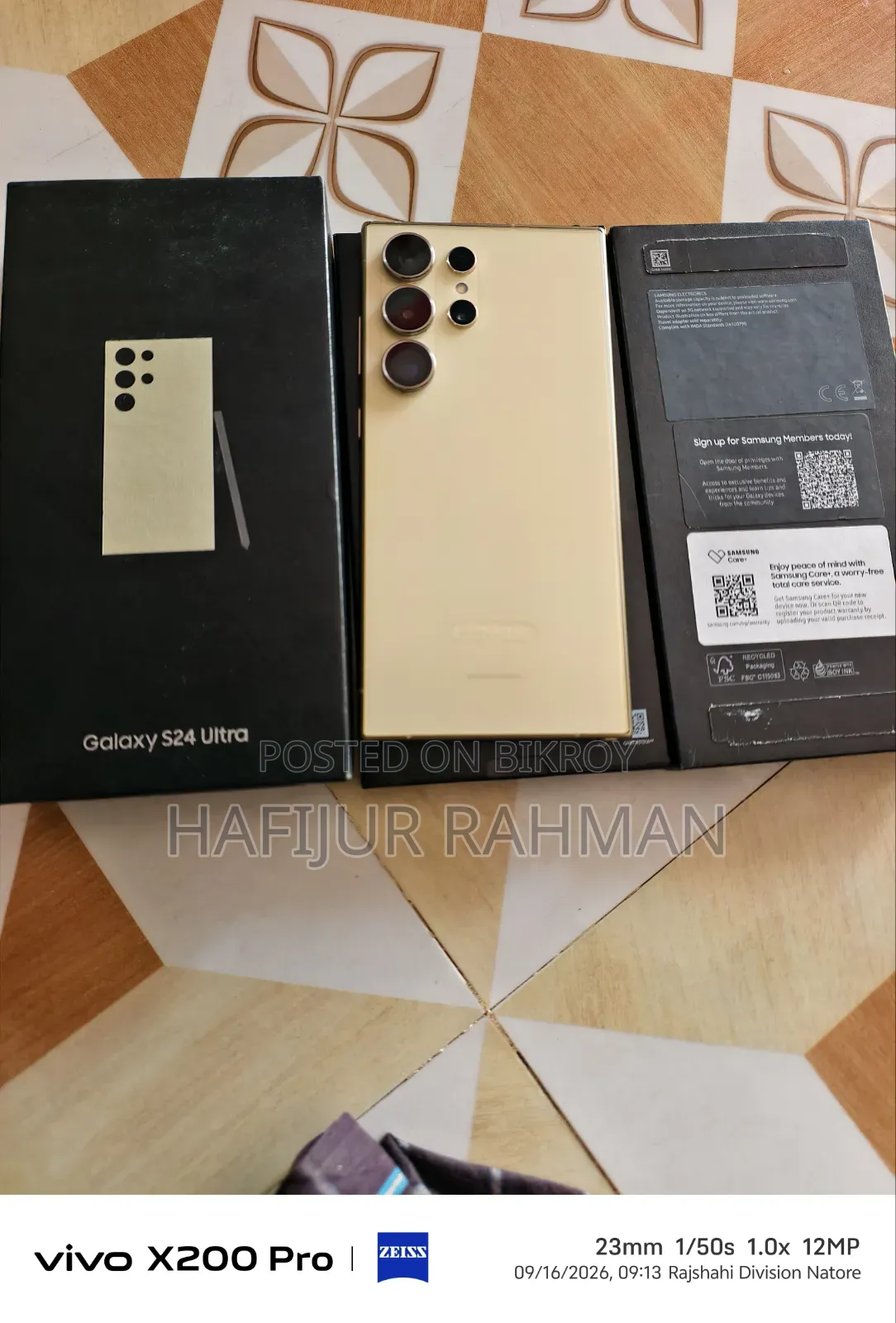 New Samsung Galaxy S24 Ultra 256 GB Yellow