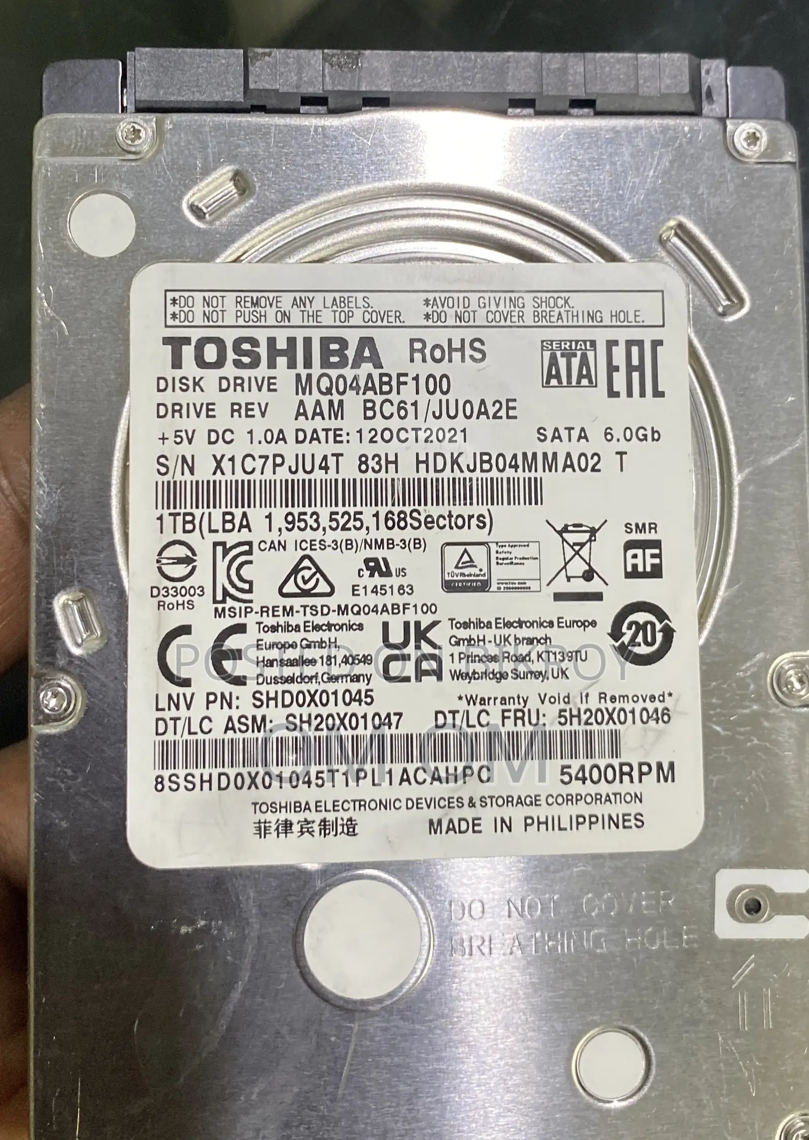 1 Tb HDD for Laptop