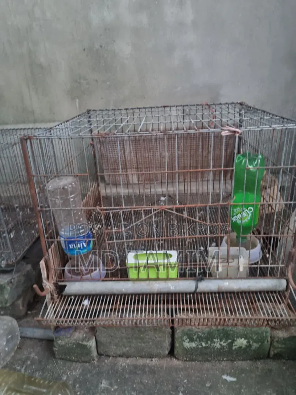 মোটা পাইপ এর একটা বড় খাঁচা বিক্রি